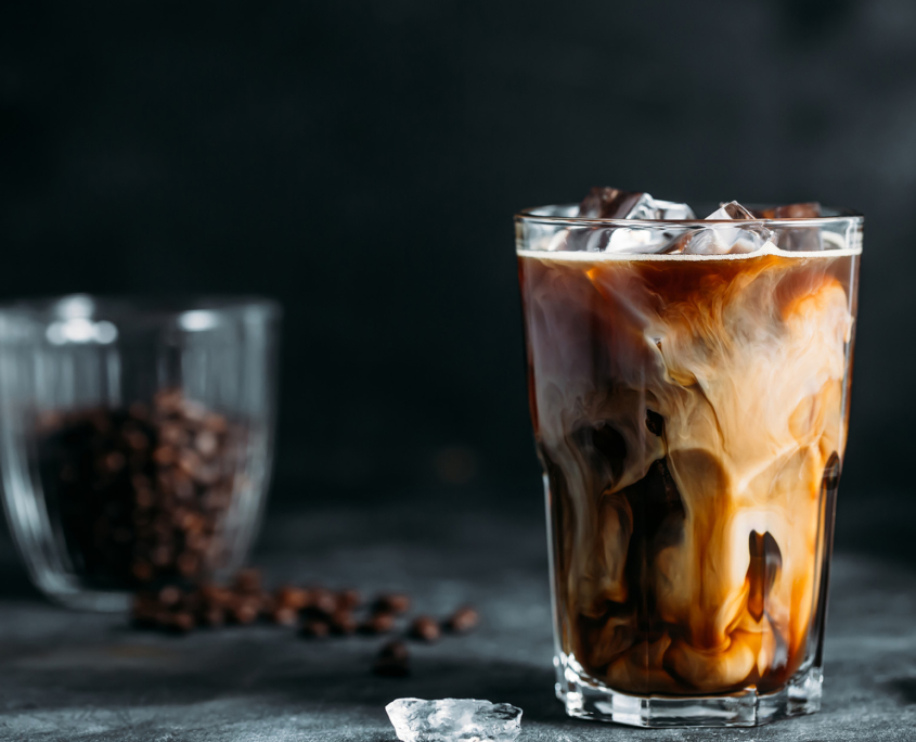 Coffe beans and cold brew